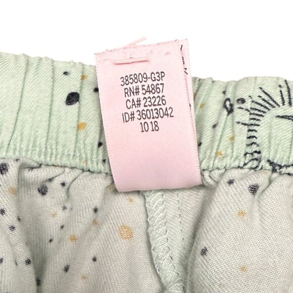 Women's VICTORIA'S SECRET Dreamer Mint Celestial Flannel Pajama Set- Size XS - Picture 13 of 14